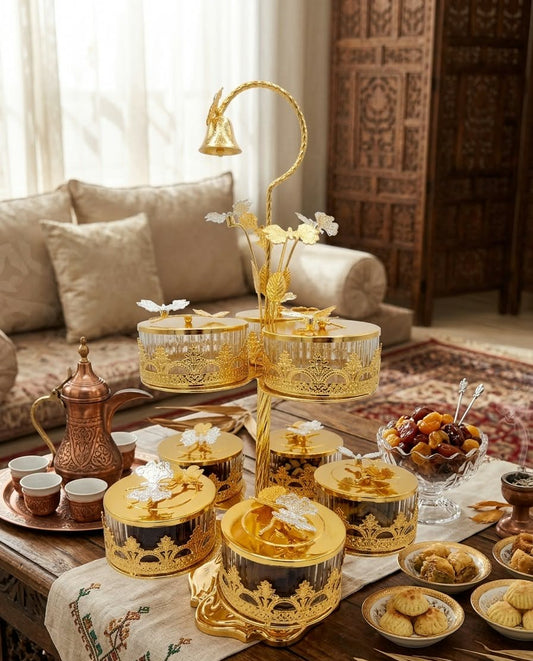 2 layers & 8pot candy tray