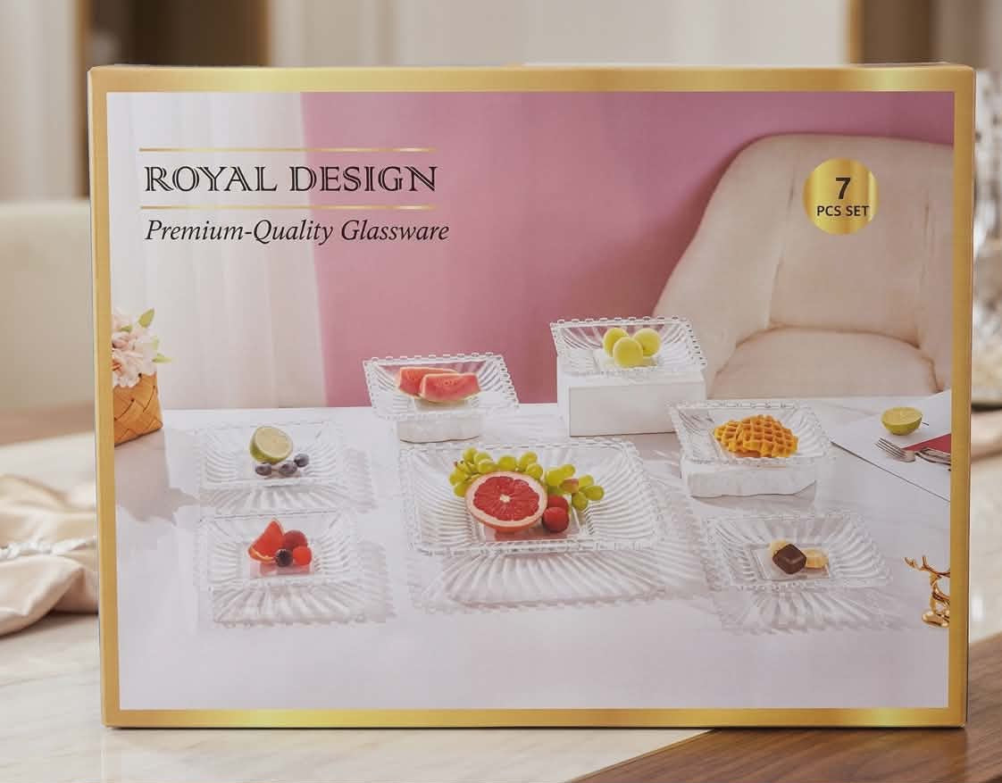 7 pcs set dessert plates