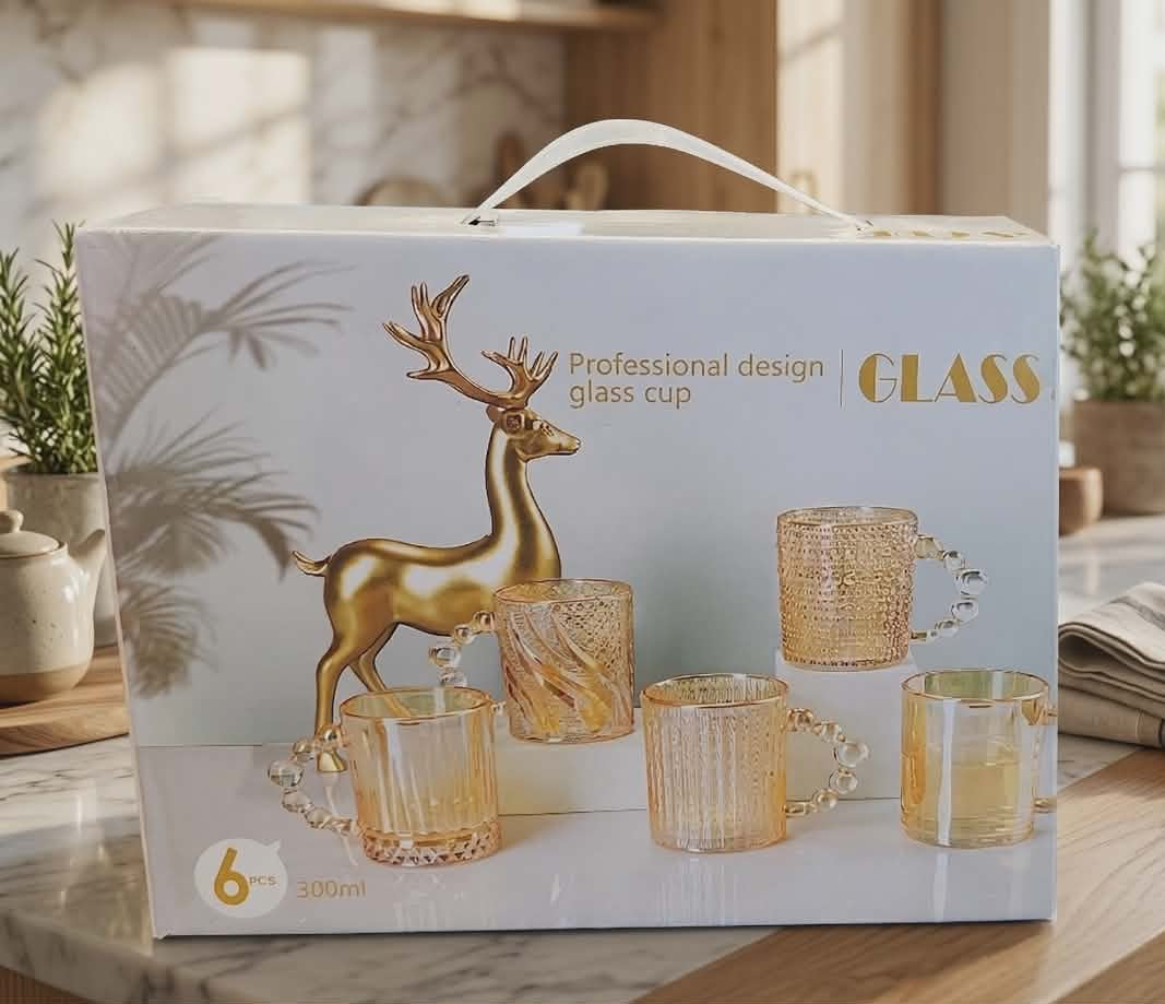6 pcs glass cup