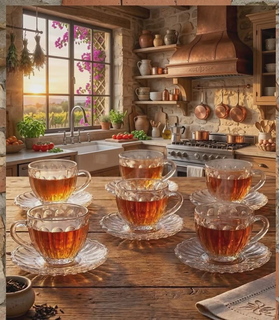 12 pcs tea cup set