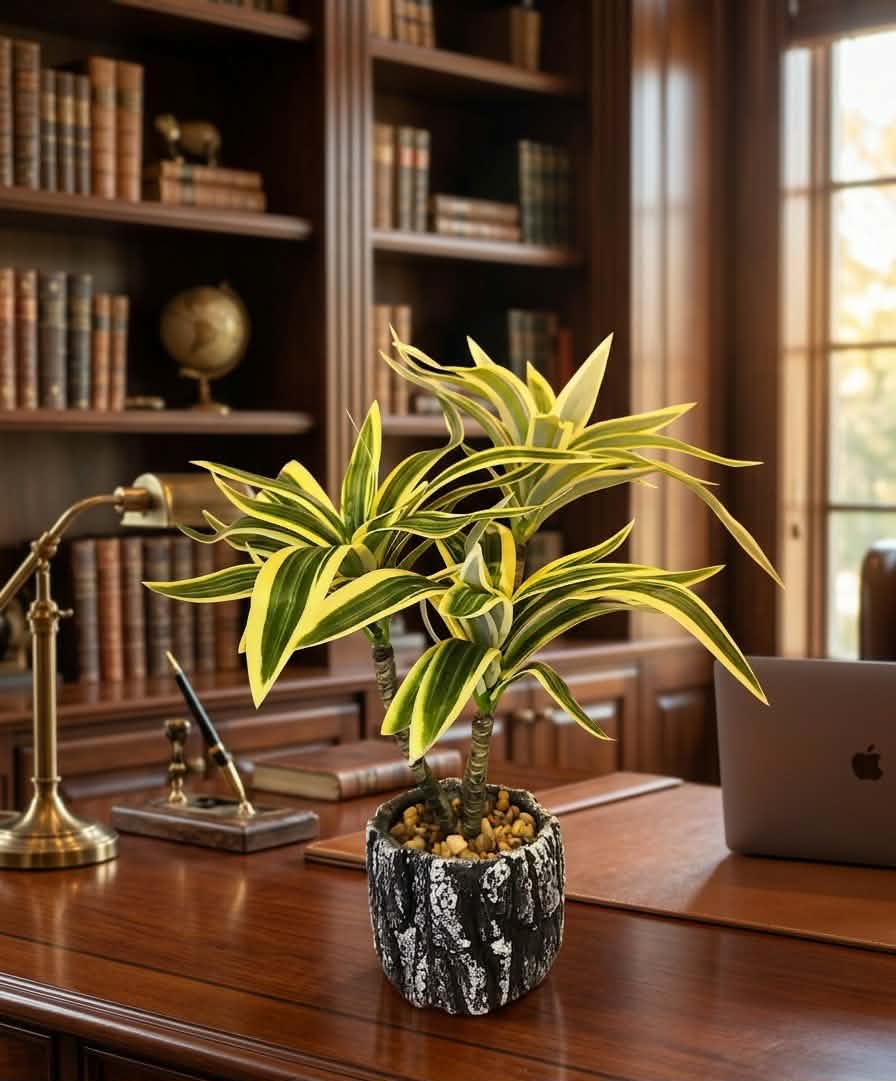 Vibrant Tropical Dracaena Artificial Potted Plants