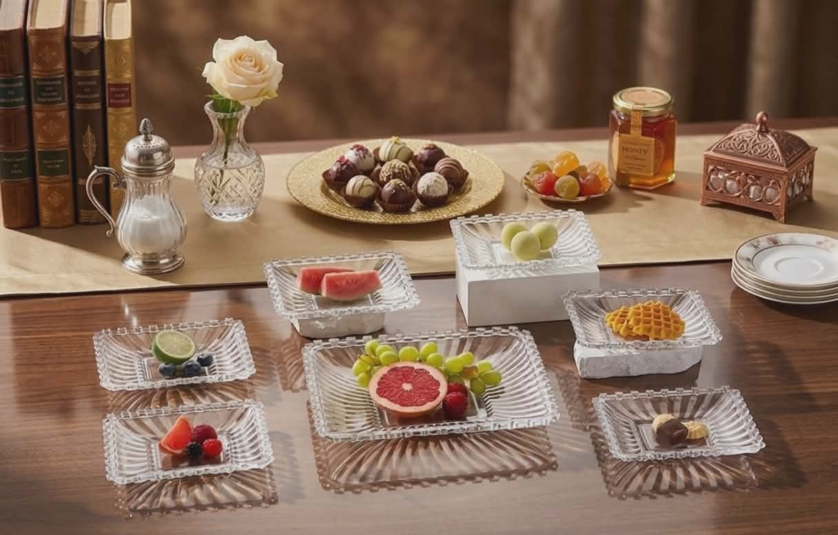 7 pcs set dessert plates