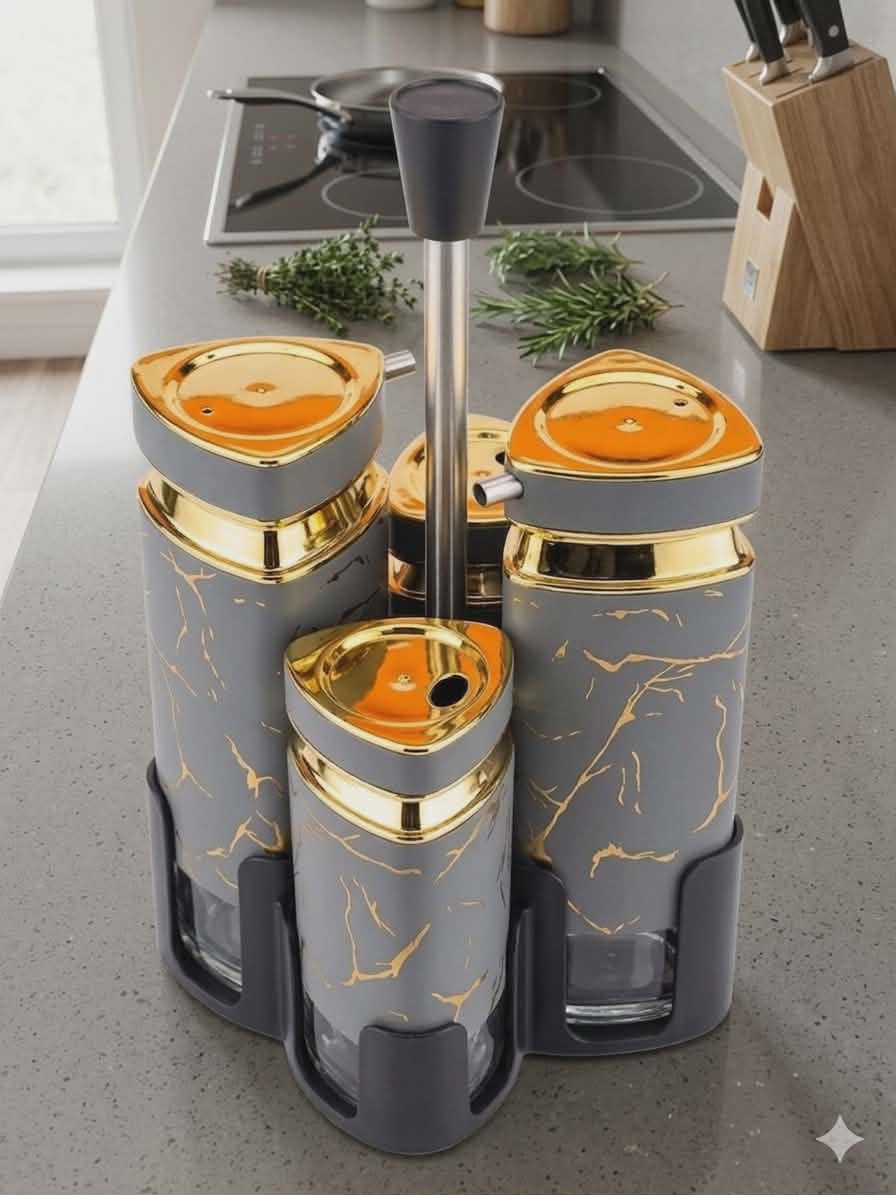 Condiment Jar Spice Container Set of 4pcs.