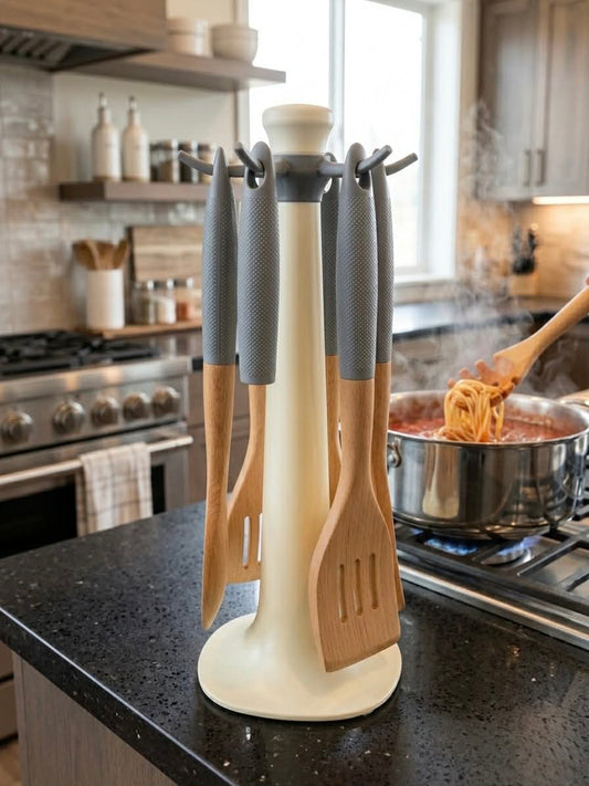 5 pcs wood Kitchenware Set