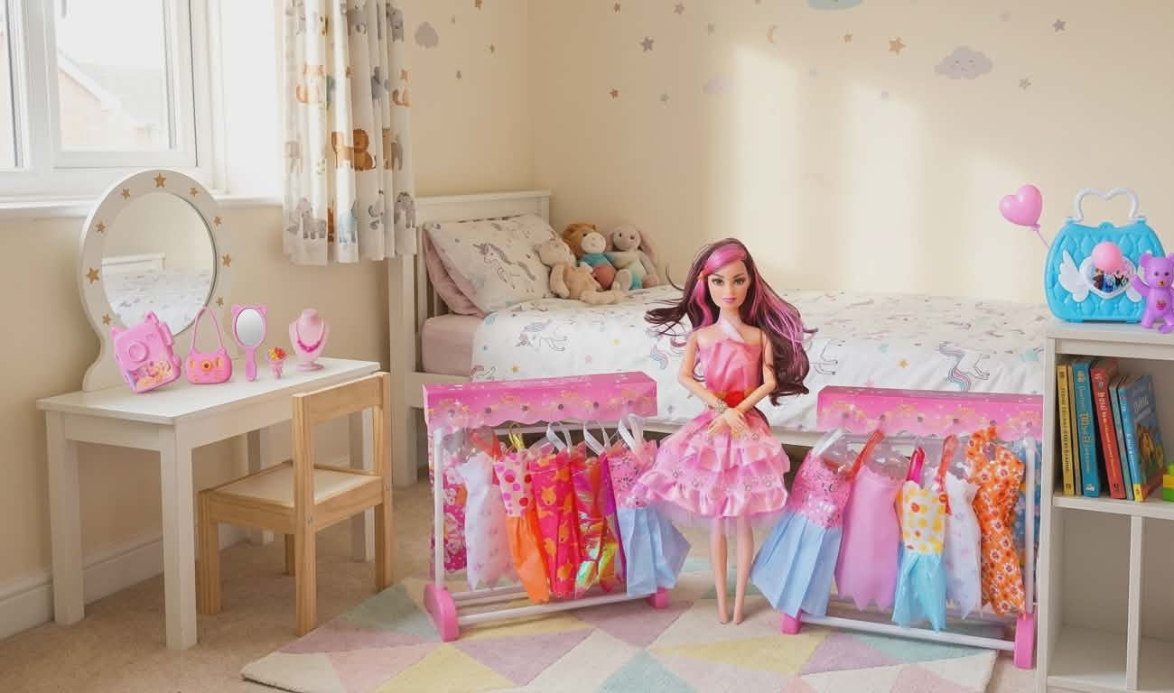 Cute girl dress up more