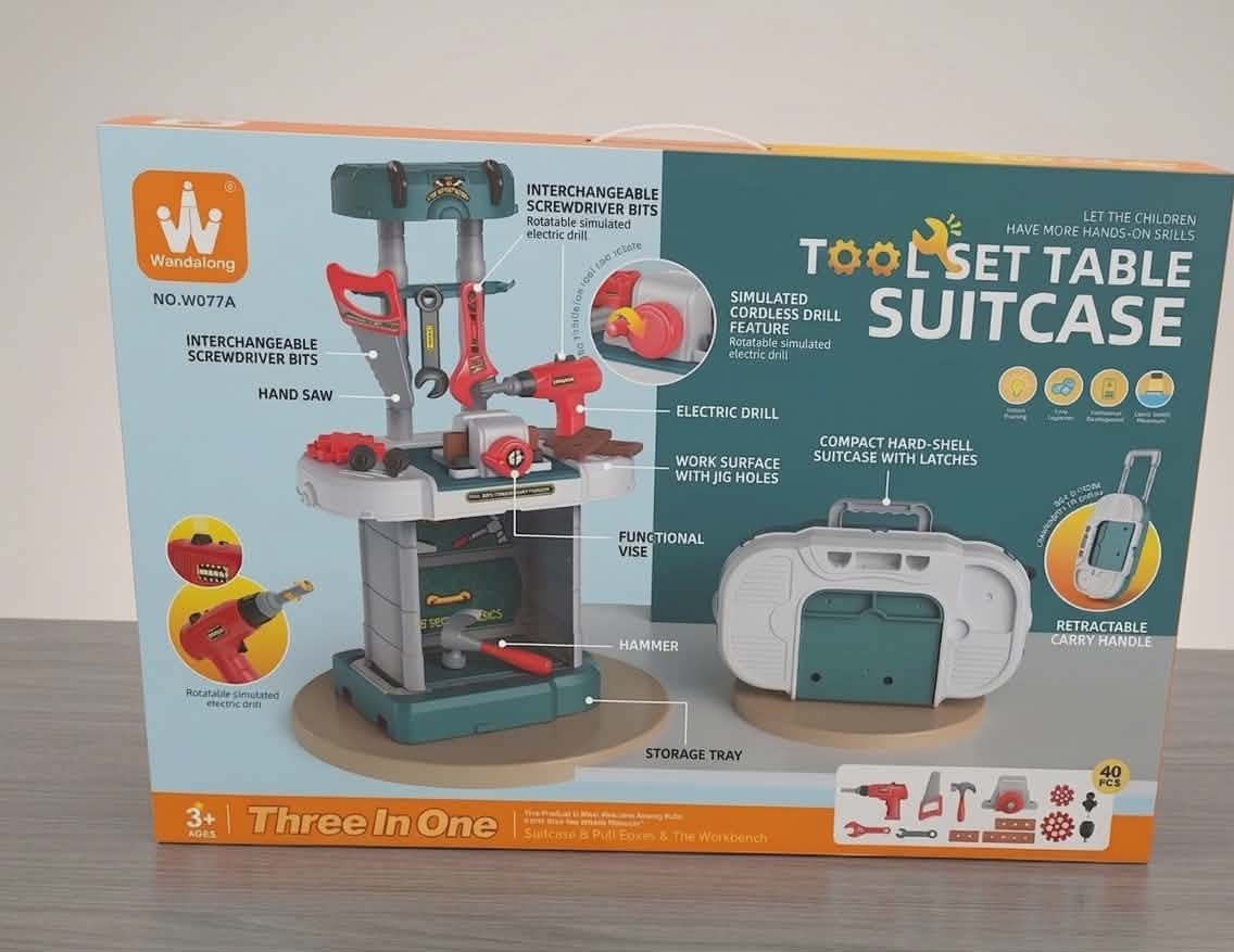 Tool set table suitcase