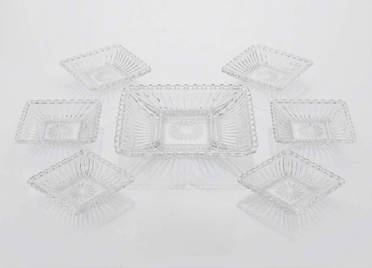 7 pcs set dessert plates