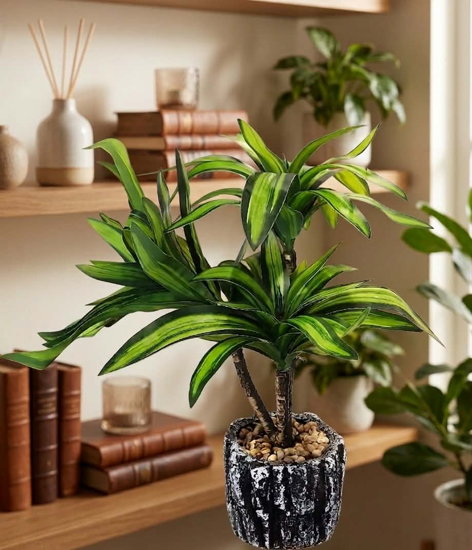 Vibrant Tropical Dracaena Artificial Potted Plants