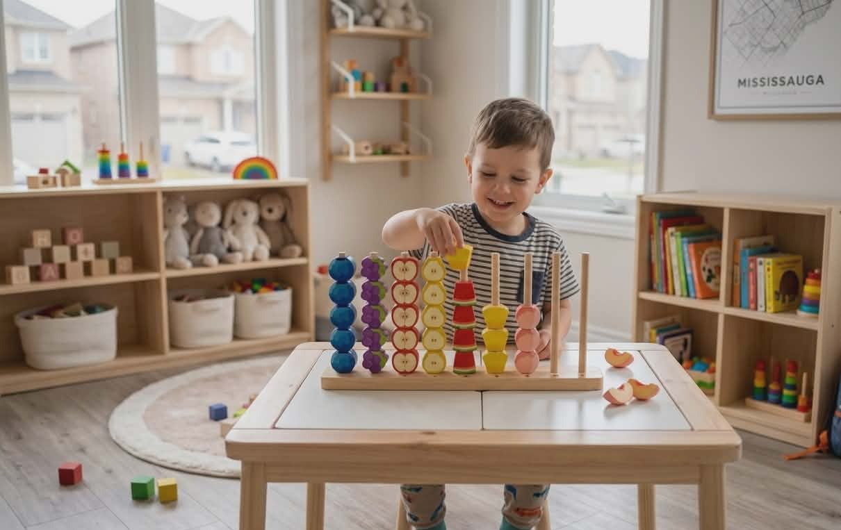 Fruit ring toss game