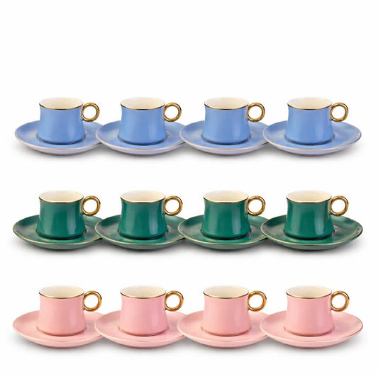 Soft Touch 12 pcs coffee cup set