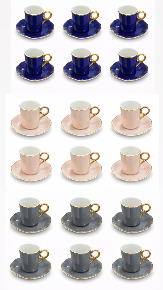 Pure Elegance 12 pcs coffee cup set
