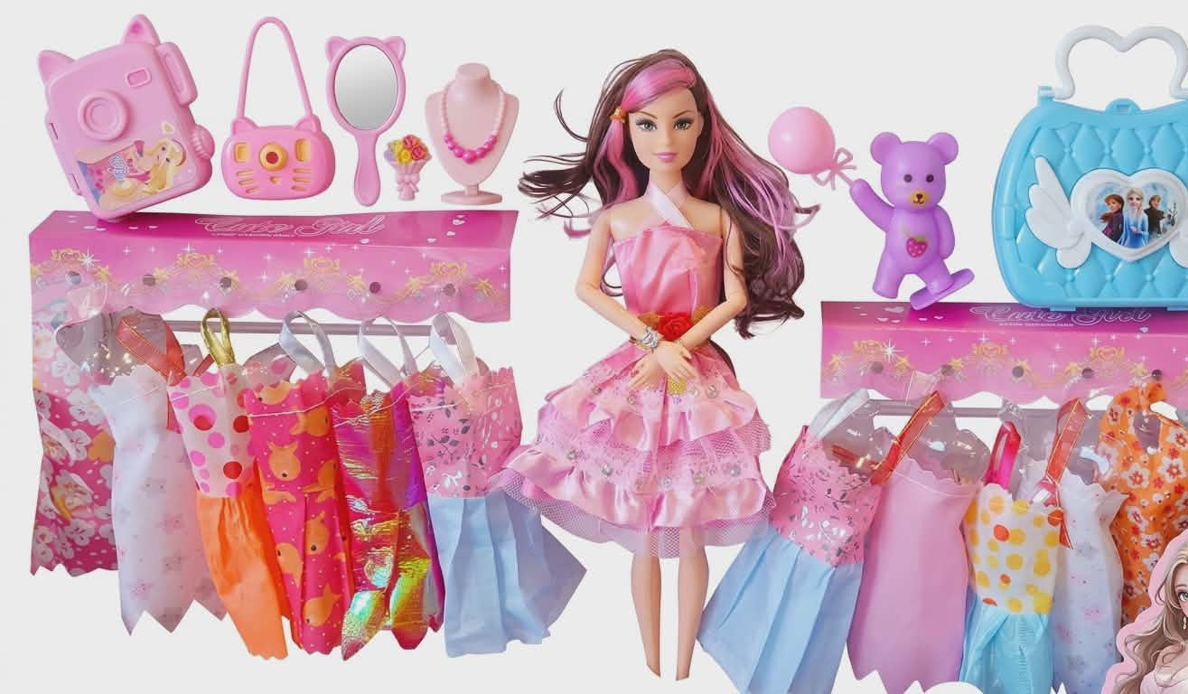 Cute girl dress up more