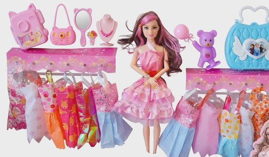 Cute girl dress up more