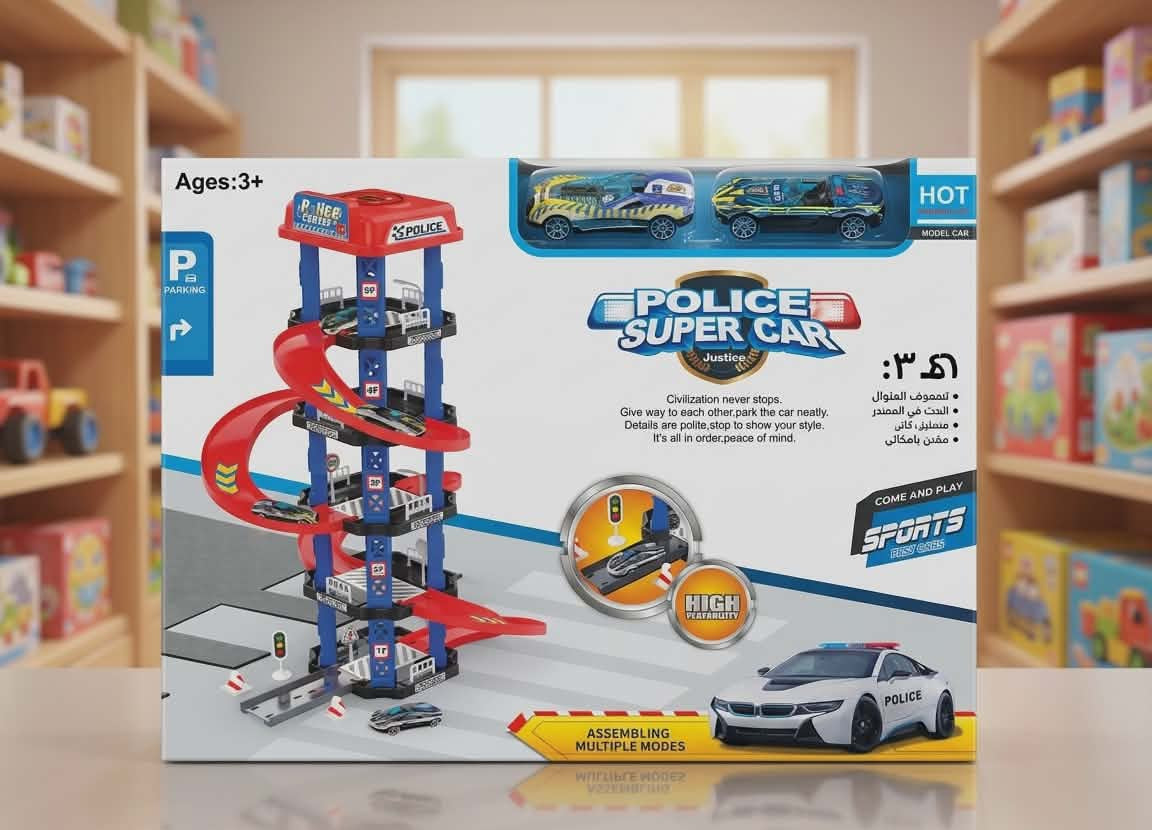 Police super car parking
