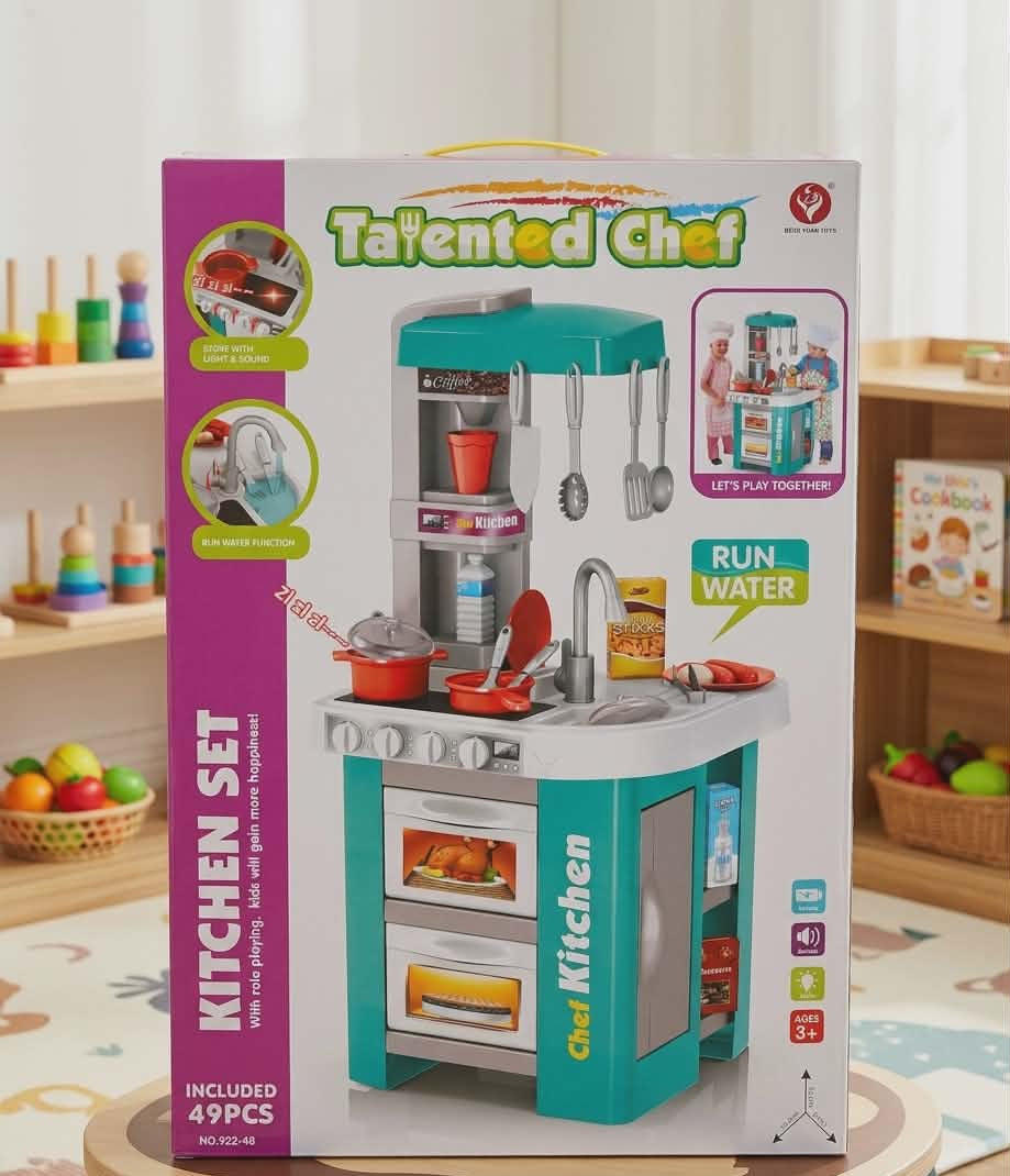 Talented chef kitchen