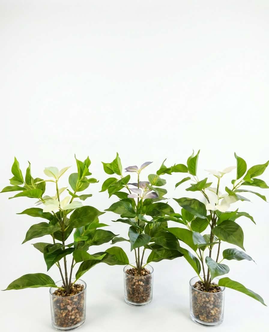 Artisan Faux Foliage in Glass