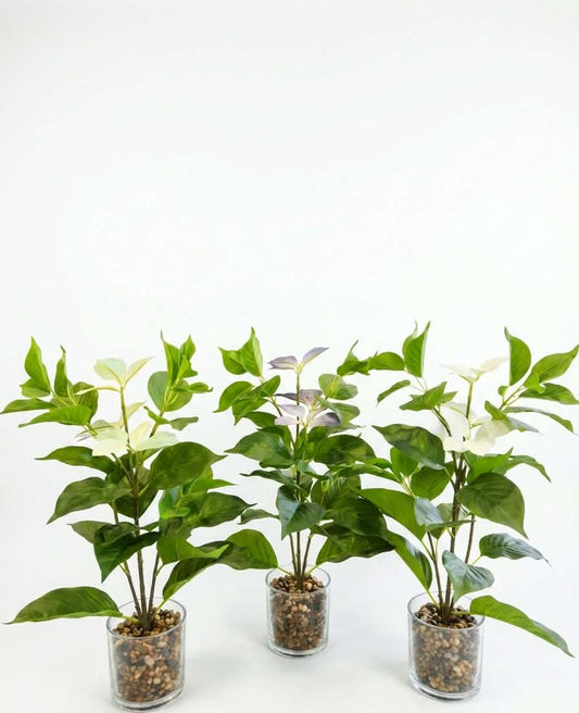 Artisan Faux Foliage in Glass