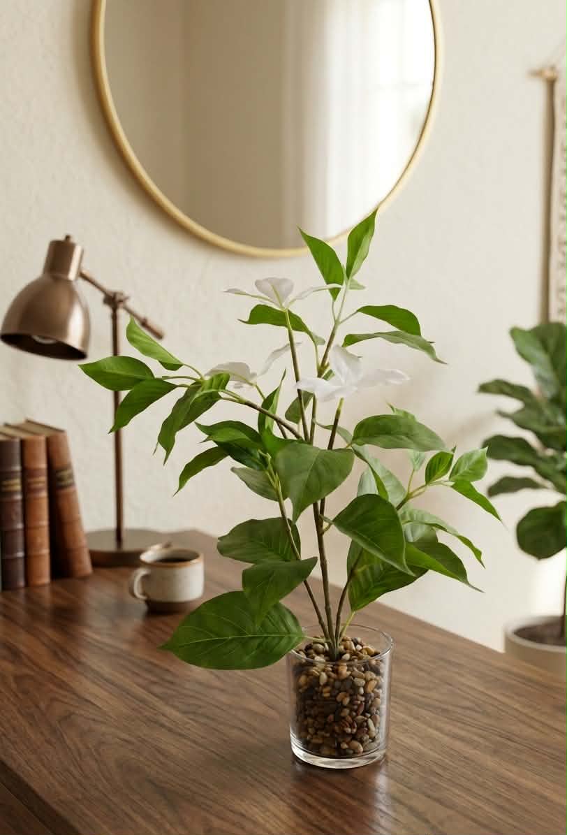 Artisan Faux Foliage in Glass