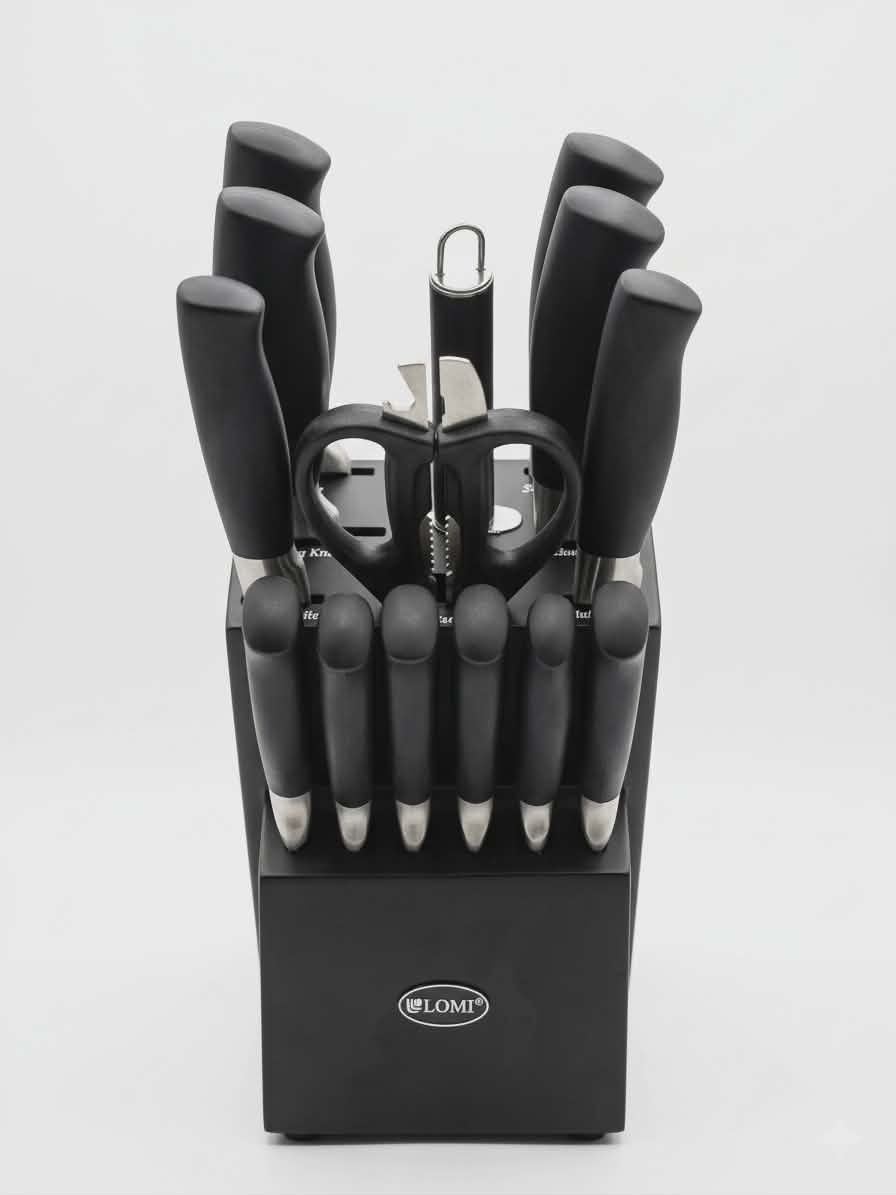 ALOMI 15-Piece Stainless Steel Knife Set