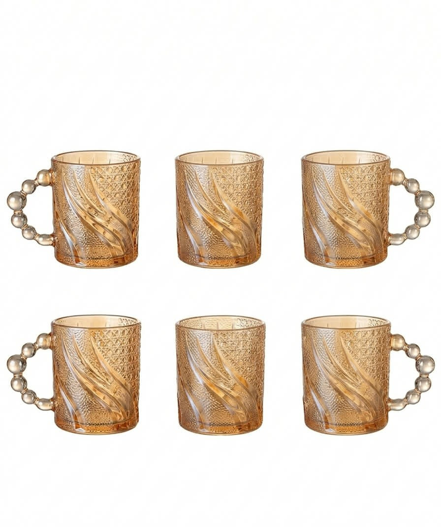 6 pcs glass cup