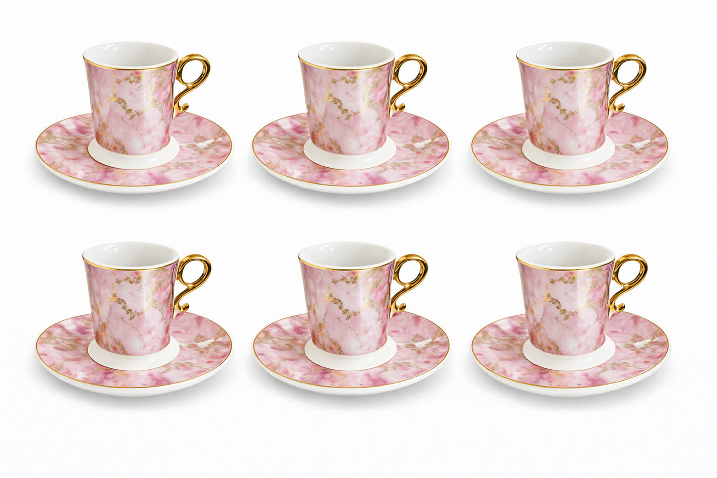 Marble Charm12 pcs coffee cup set
