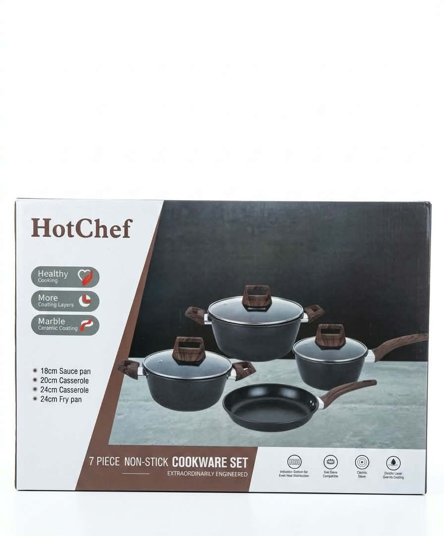 HotChef 7-Piece Non-Stick Stone Cookware Set