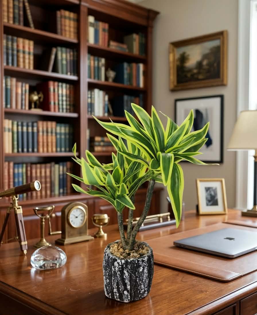 Vibrant Tropical Dracaena Artificial Potted Plants