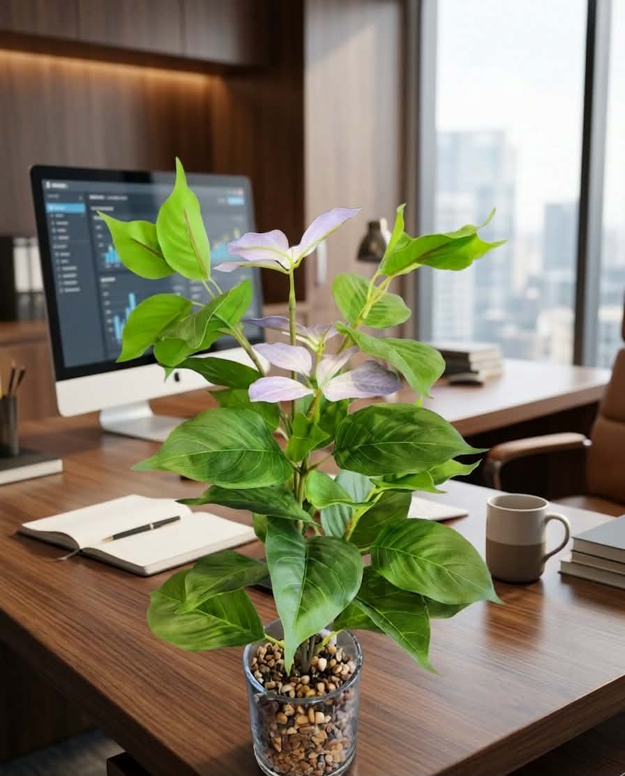 Artisan Faux Foliage in Glass