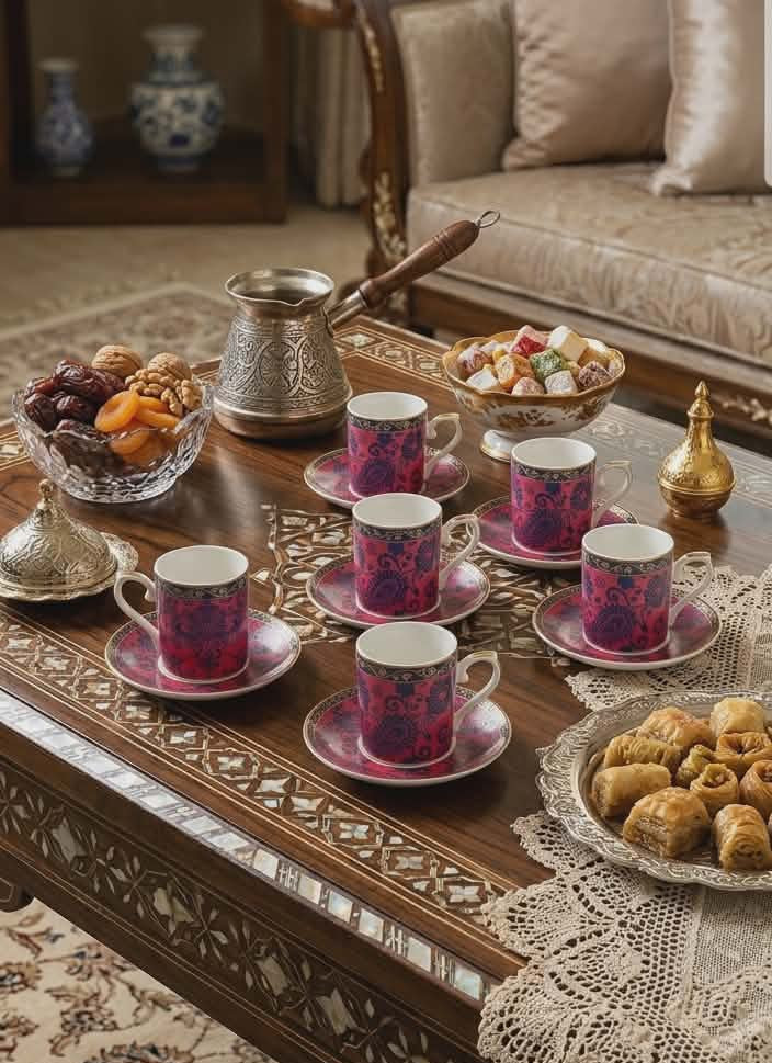 Oriental Lace12 pcs coffee cup set