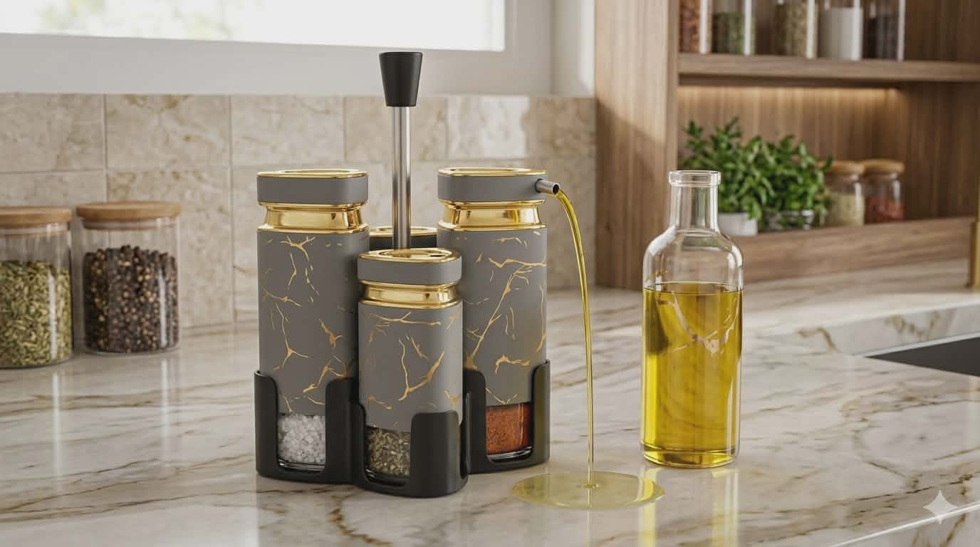 Condiment Jar Spice Container Set of 4pcs.