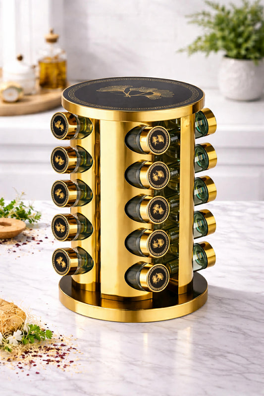 20 jar marble spice carousel