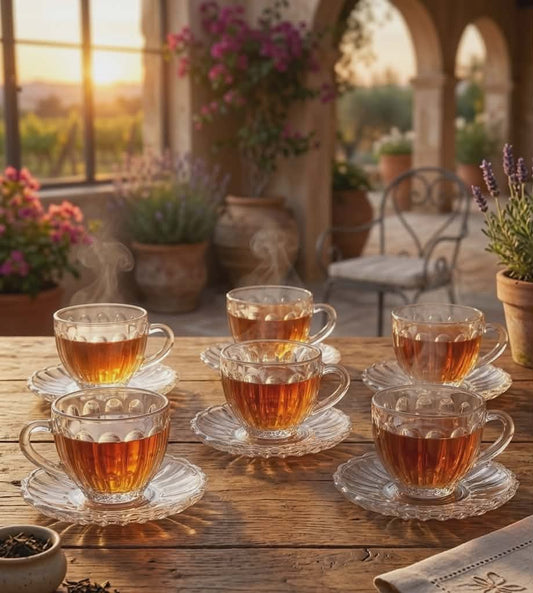 12 pcs tea cup set