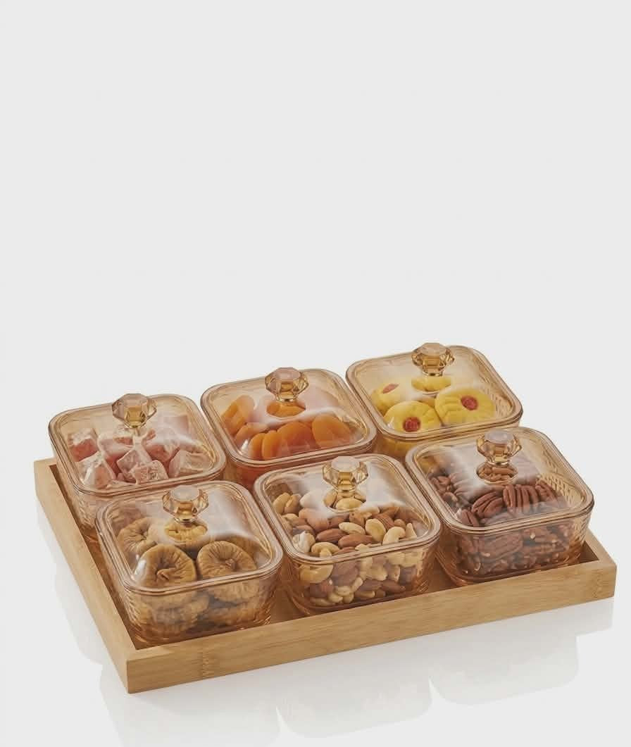 6+1 pcs dessert glassware