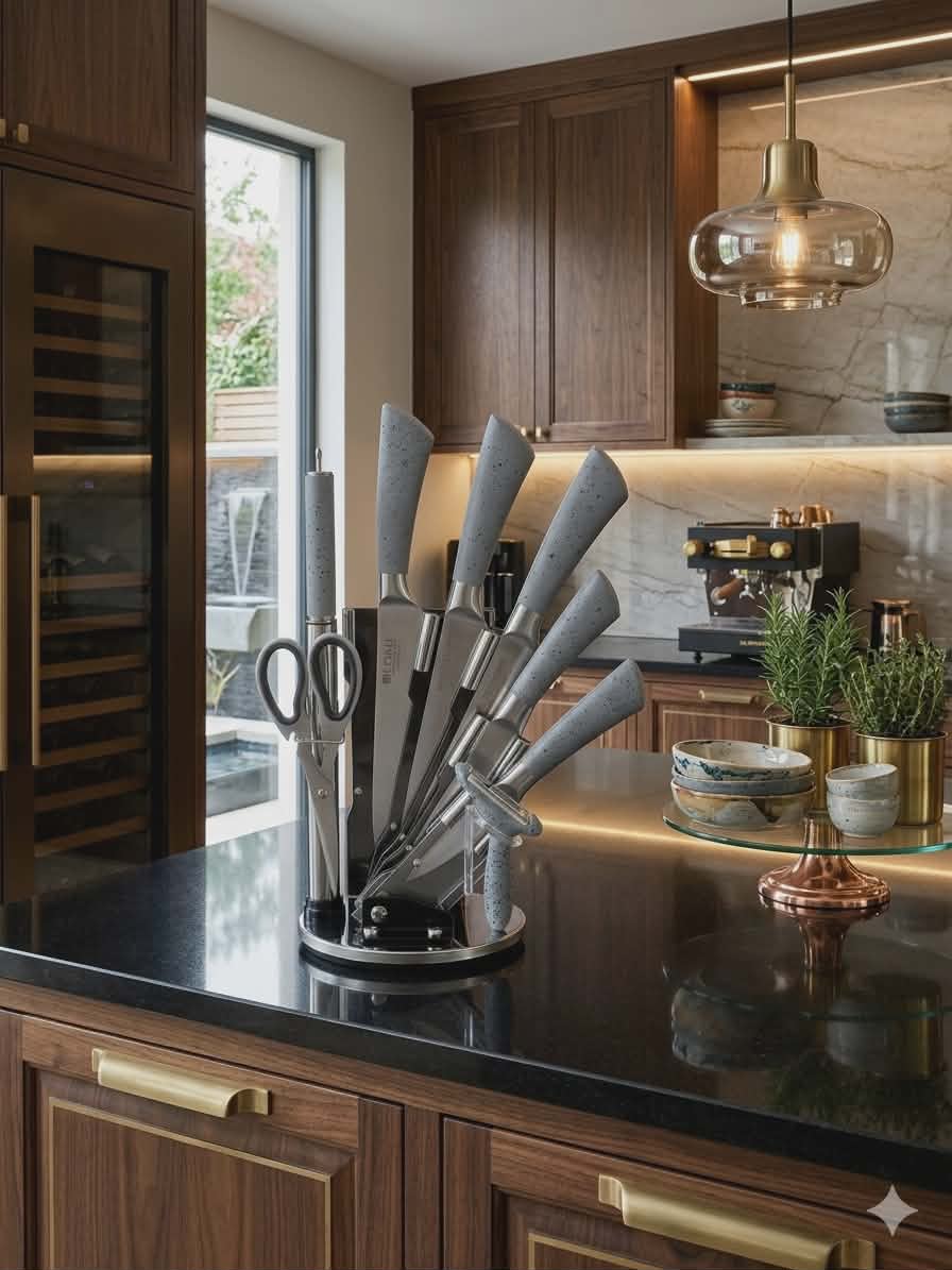 9-piece Stainless Steel Knife Set
