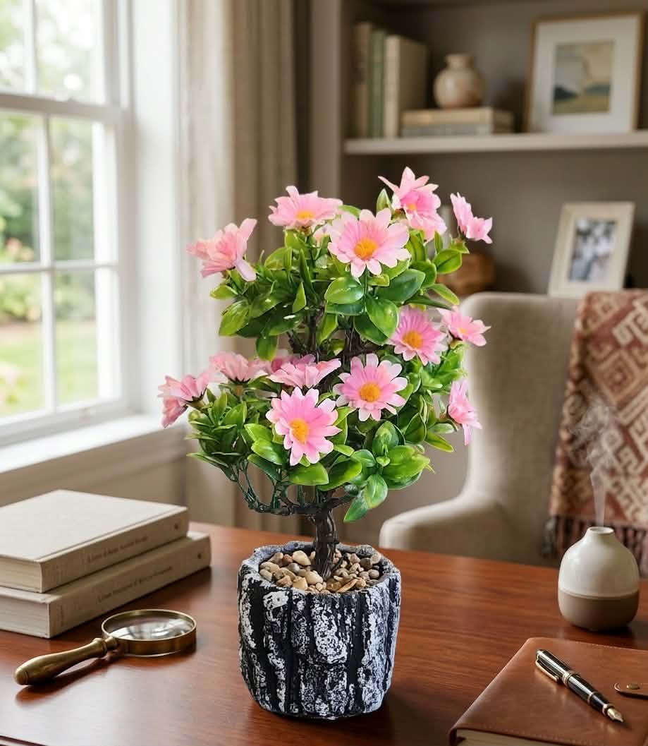 Elegant Tabletop Faux Bonsai Plants