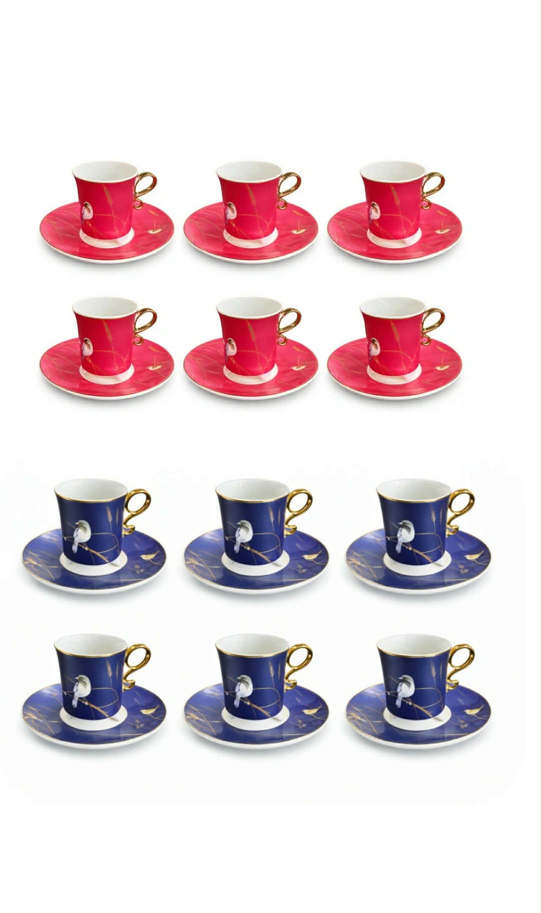 Radiant Lines12 pcs coffee cup set