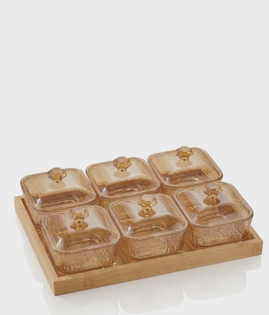 6+1 pcs dessert glassware