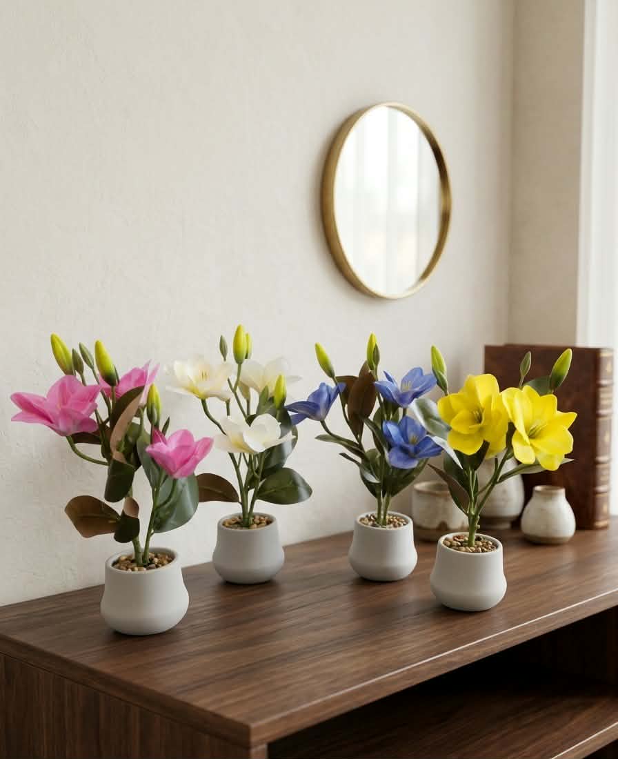 Premium Artificial Magnolia Potted Collection