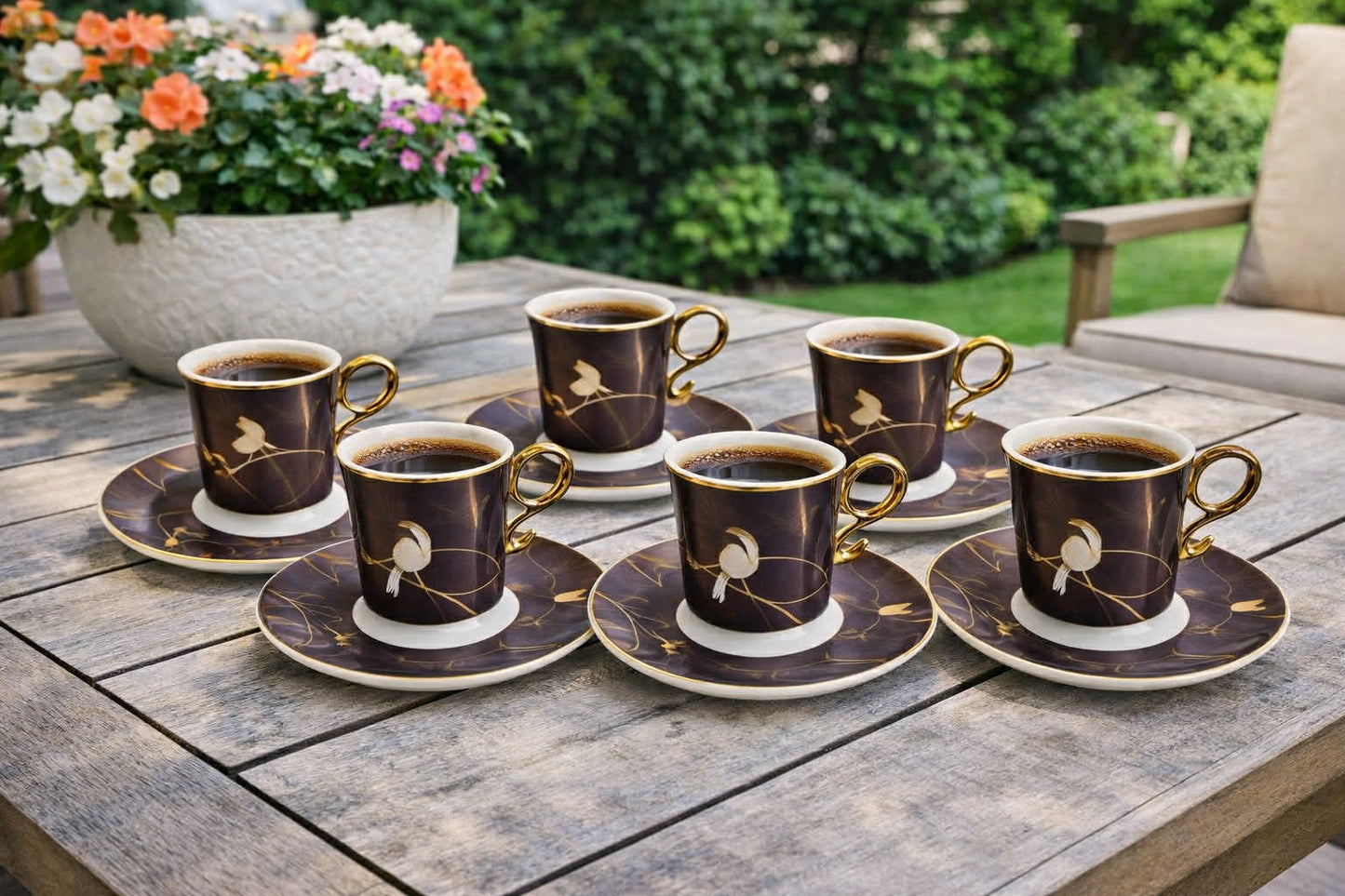 Radiant Lines12 pcs coffee cup set