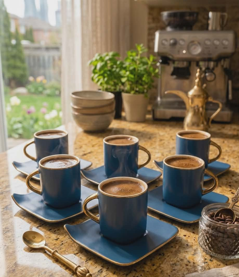 Premium coffee cups set