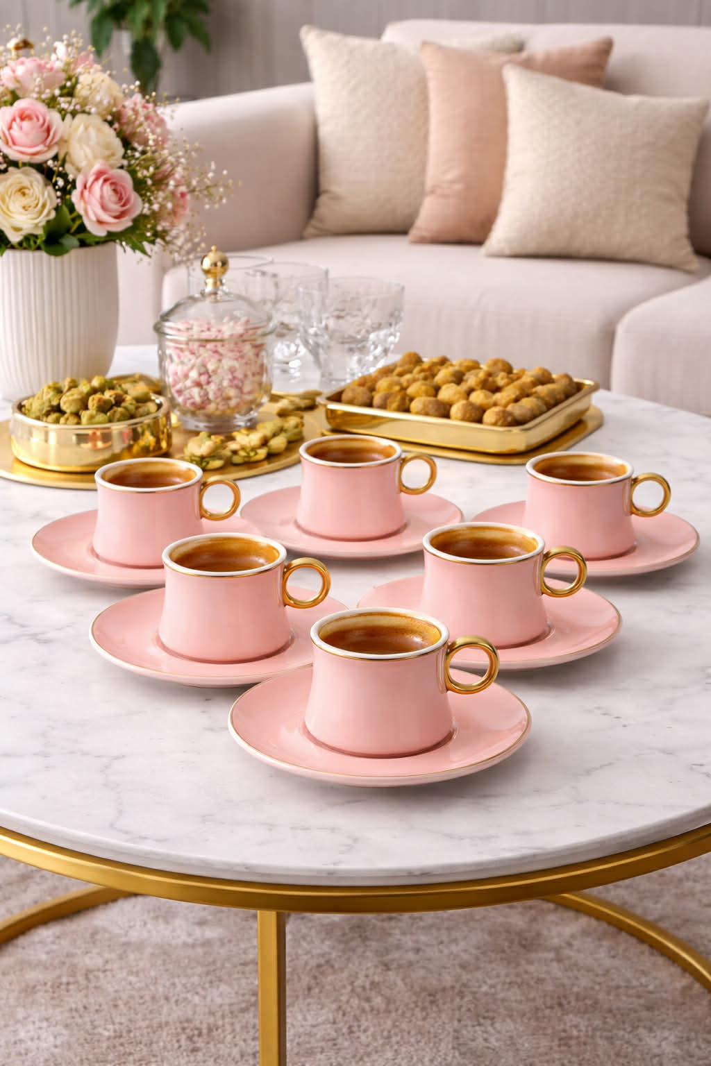 Soft Touch 12 pcs coffee cup set