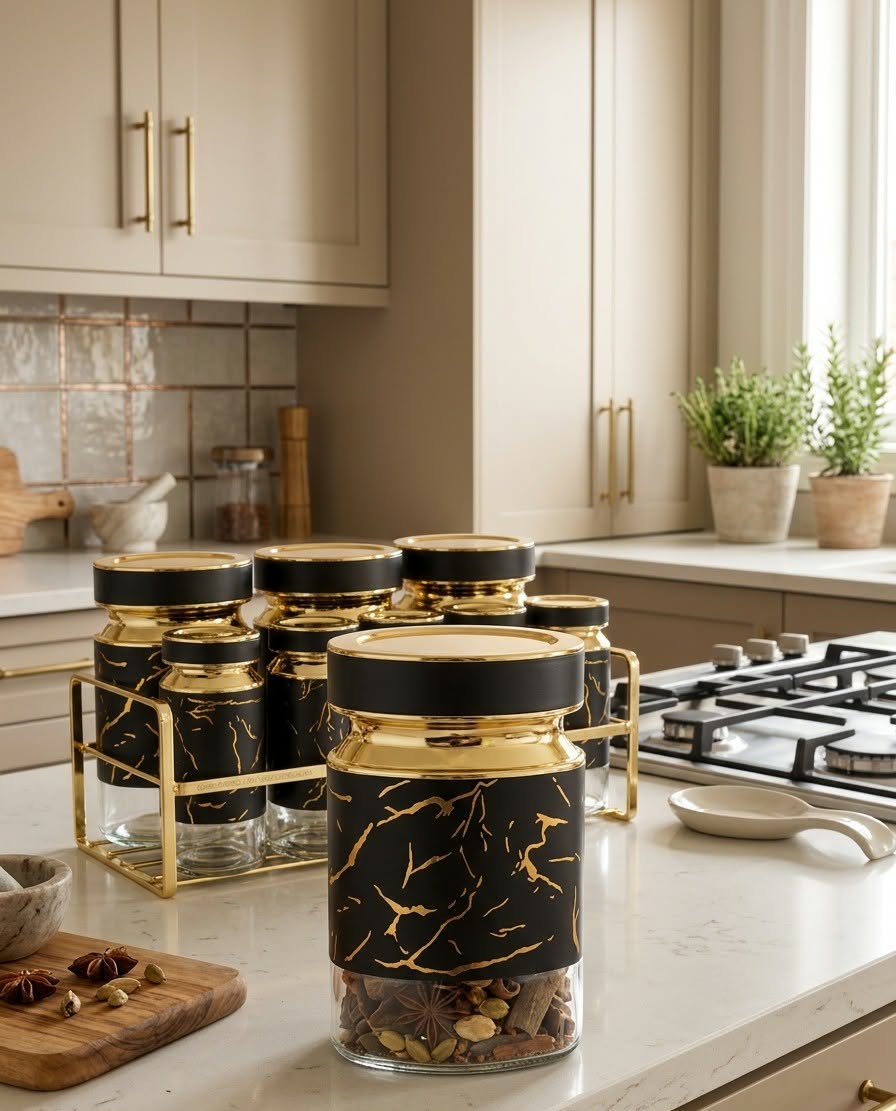 Condiment Jar Spice Container Set of 9pcs.
