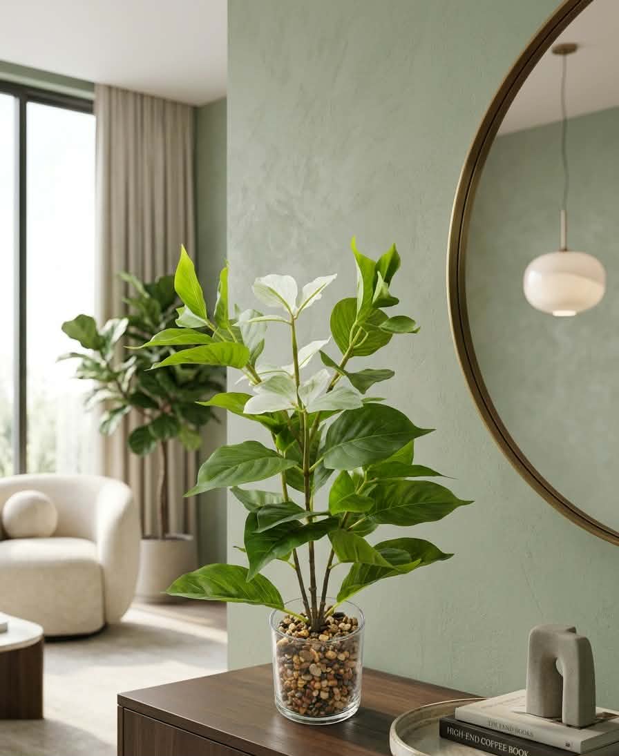 Artisan Faux Foliage in Glass