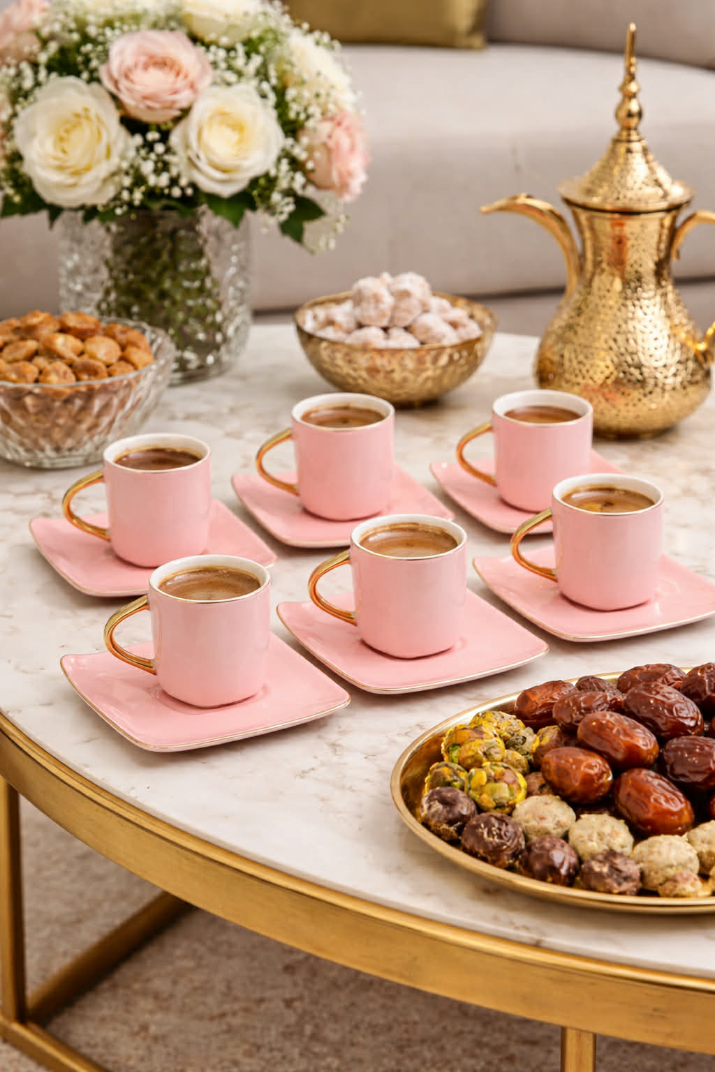 Premium coffee cups set