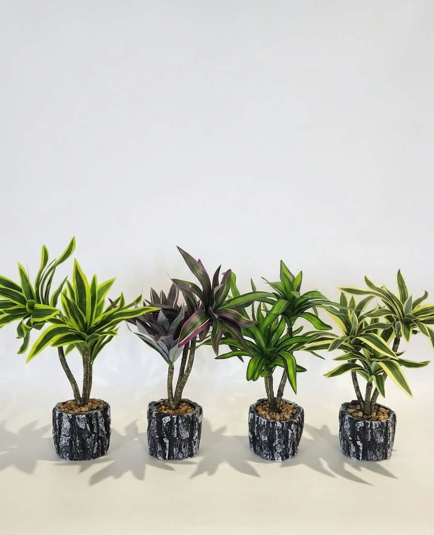 Vibrant Tropical Dracaena Artificial Potted Plants