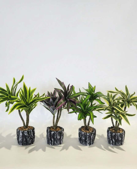 Vibrant Tropical Dracaena Artificial Potted Plants