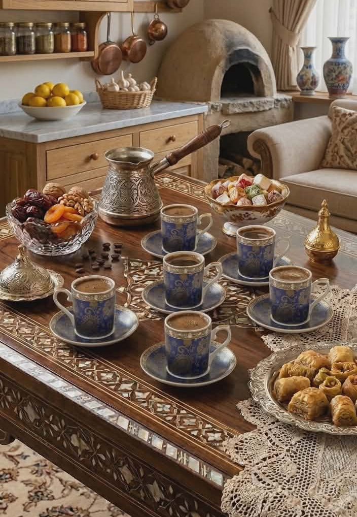 Oriental Lace12 pcs coffee cup set