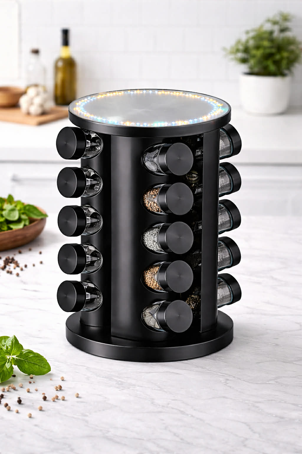 20 jar black spice carousel