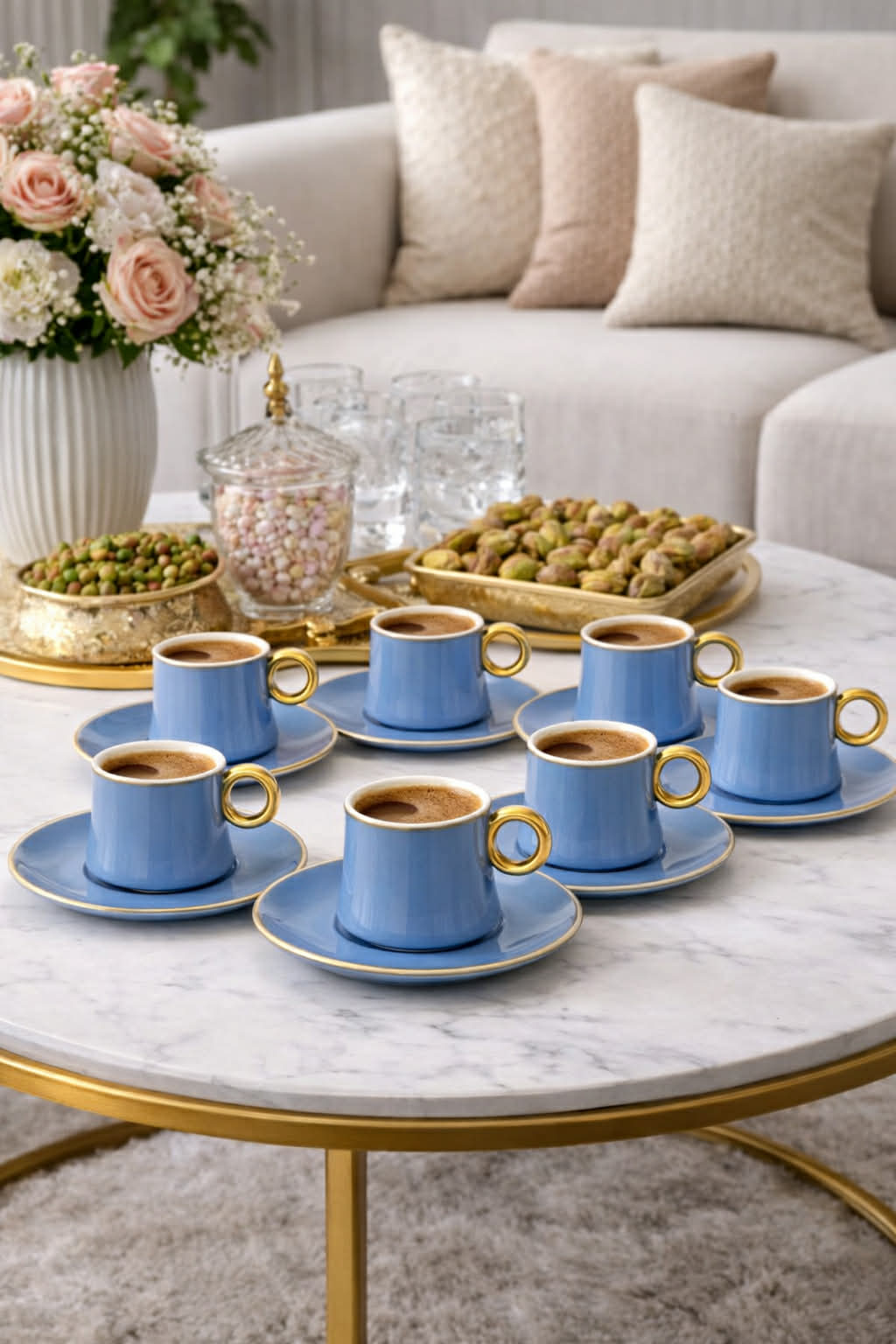 Soft Touch 12 pcs coffee cup set