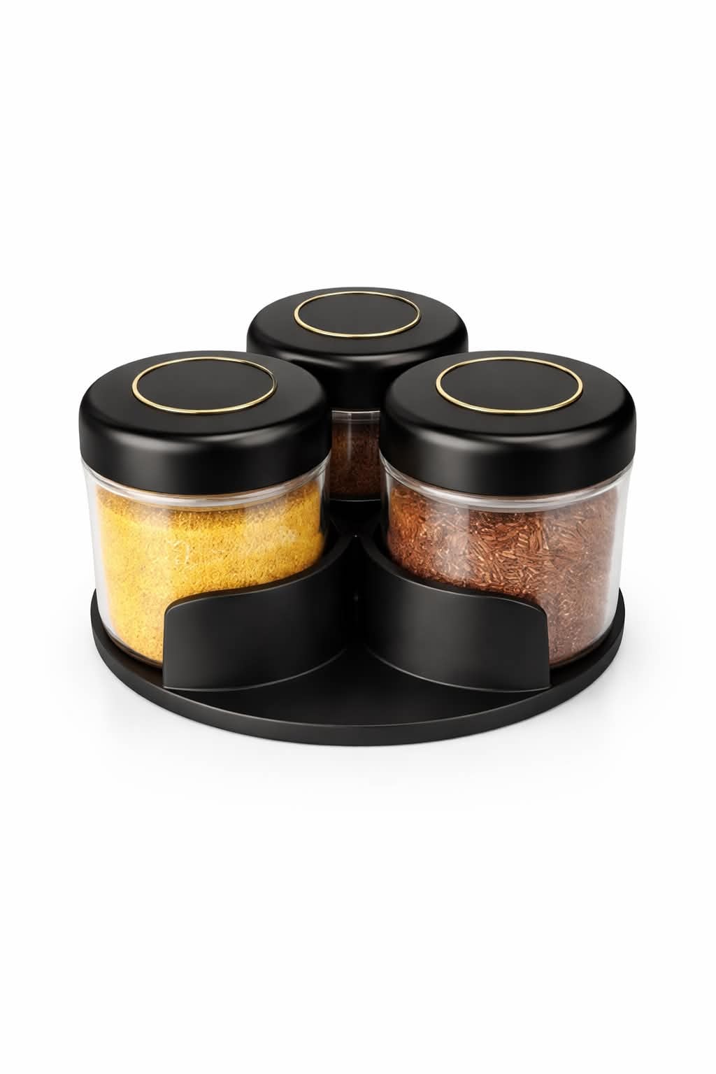 Rotating Grains Storage Container set 3pcs.